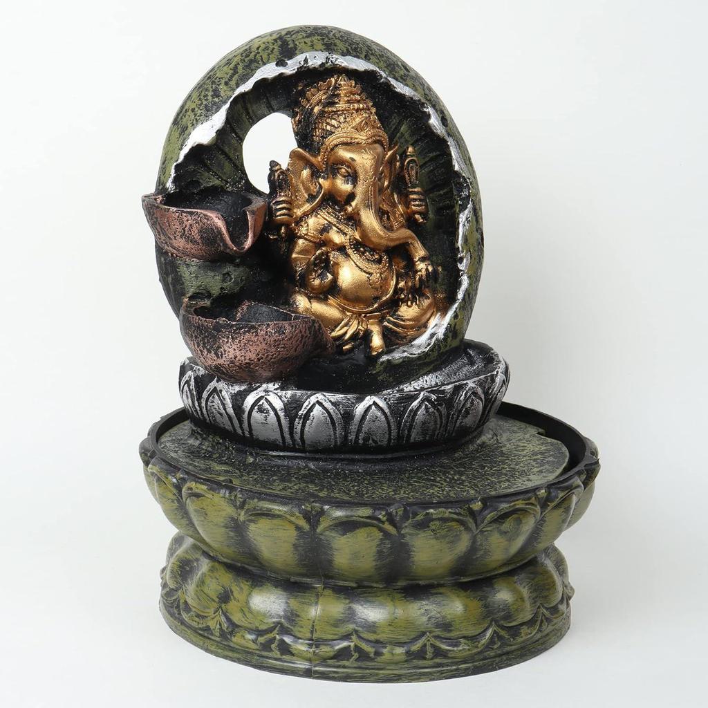 Lord Ganesha Indoor Home Decor Water Fountain Showpiece for Living Room,Garden and Gifting Purpose