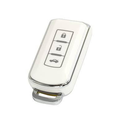 OFFCURVE Smart Key Case for Mitsubishi Key Cover, 3 Buttons, Shockproof, Scratch-Resistant, Keychain, Stylish,