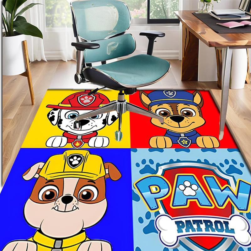 PAW Patrol Pattern Rug, Indoor/Outdoor Mat, for Picnic, Gameroom, Bedroom, Office, Living Room, Home Decor Carpet, Birthday Gift