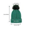 Fashion Solid Color Knitted Hat Pompom Thick Casual Simple Fall Winter All-match