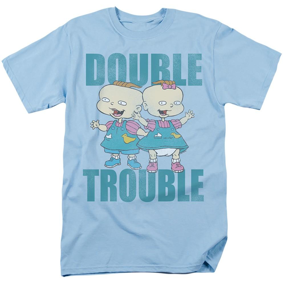 Rugrats - Double Trouble - Adult Unisex Short Sleeve T-Shirt - Blue S