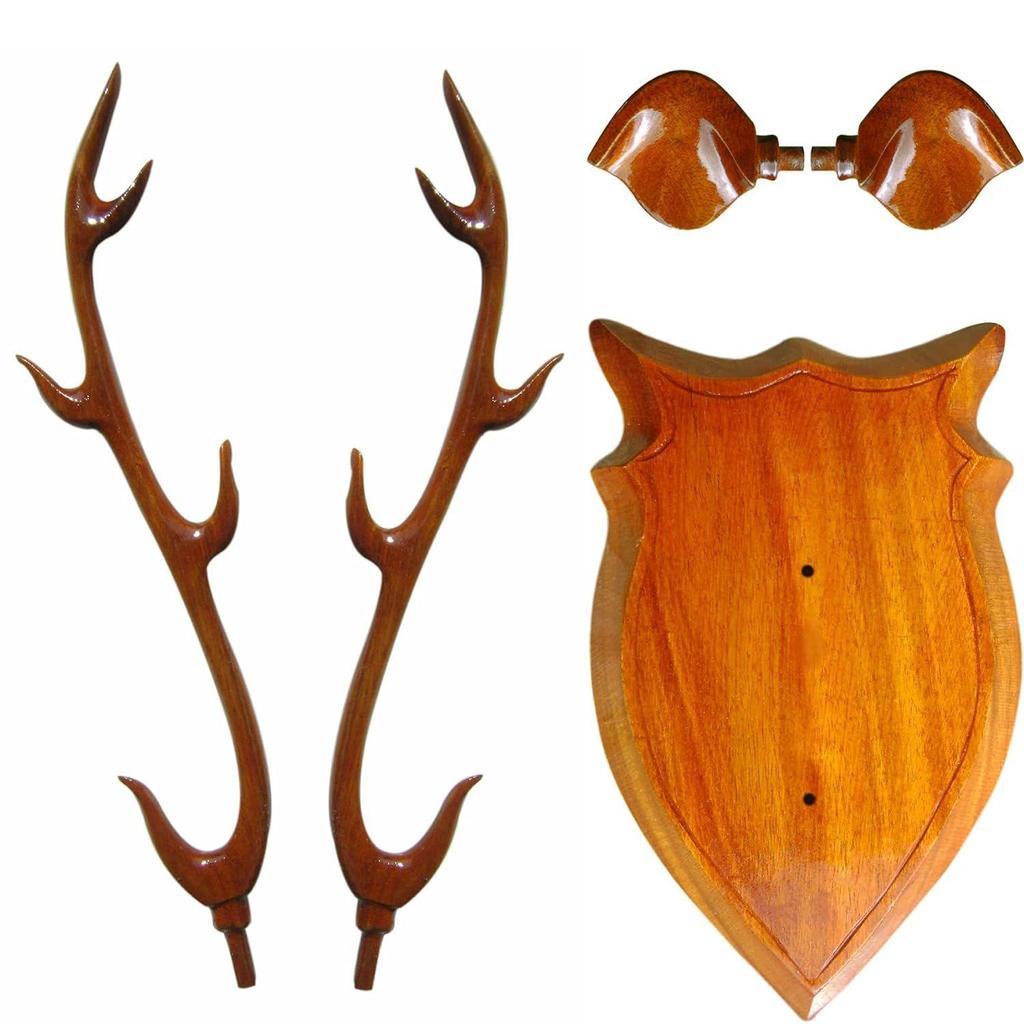 Διακοσμητικό Σπιτιού “Κεφάλι Ελαφιού” ύψους 45 εκ. με Κέρατο – Ξύλινα Χειροτεχνήματα Διακοσμητικά Προϊόν για Διακόσμηση Τοίχου. Κάντε το Σπίτι και το Γραφείο σας