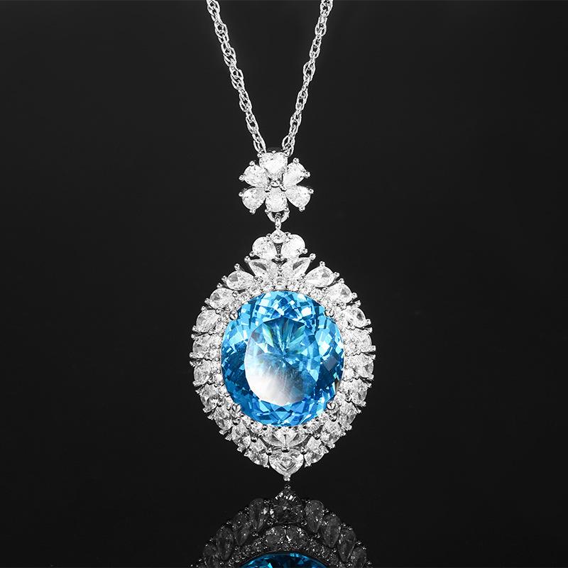 

Ювелирные изделия Медное основание с золотым покрытием Имитация огранки «Птичье гнездо» Яйцевидный Легкая роскошь Большой кулон Основной камень 18 * 20