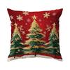 Christmas Tree Cushion Pillowcase Printed Polyester 45X45Cm Throw Pillowcover Decorative Sofa Cushion Pillowslip Home Decor
