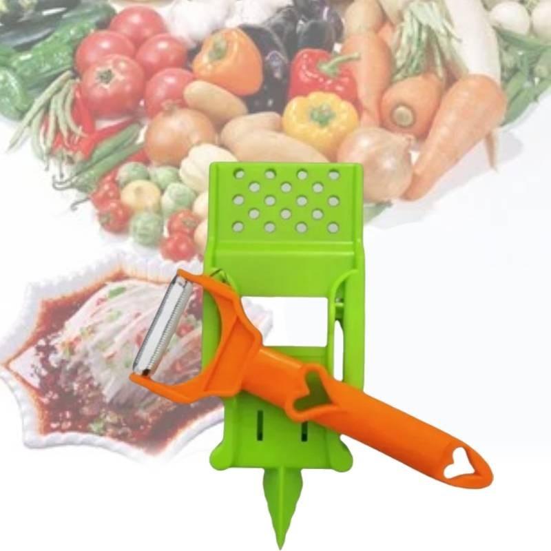 Stainless Steel Ultra Sharp Dual Julienne And Vegetable Peeler Multitasker