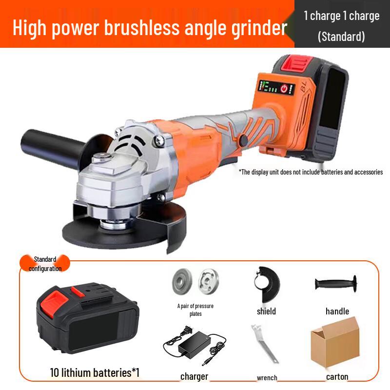 12V Brushless Cordless Angle Grinder Kit CN plug (adapter included)