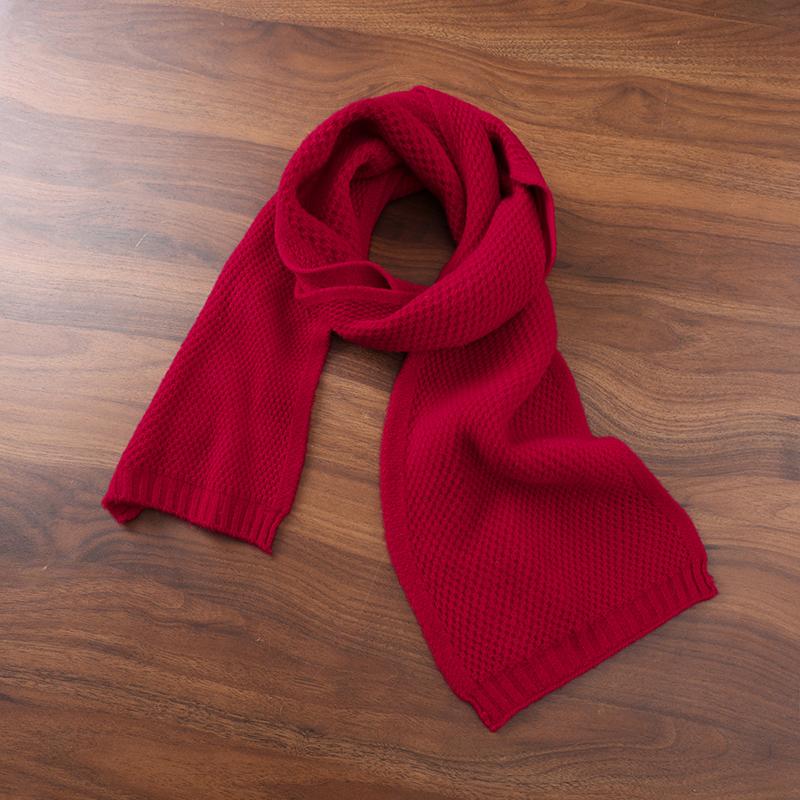 

Women 100% Pure Wool Solid Color Knit Scarf Winter Warm Soft Stylish Versatile Lightweight Breathable Cold Weather Accessory