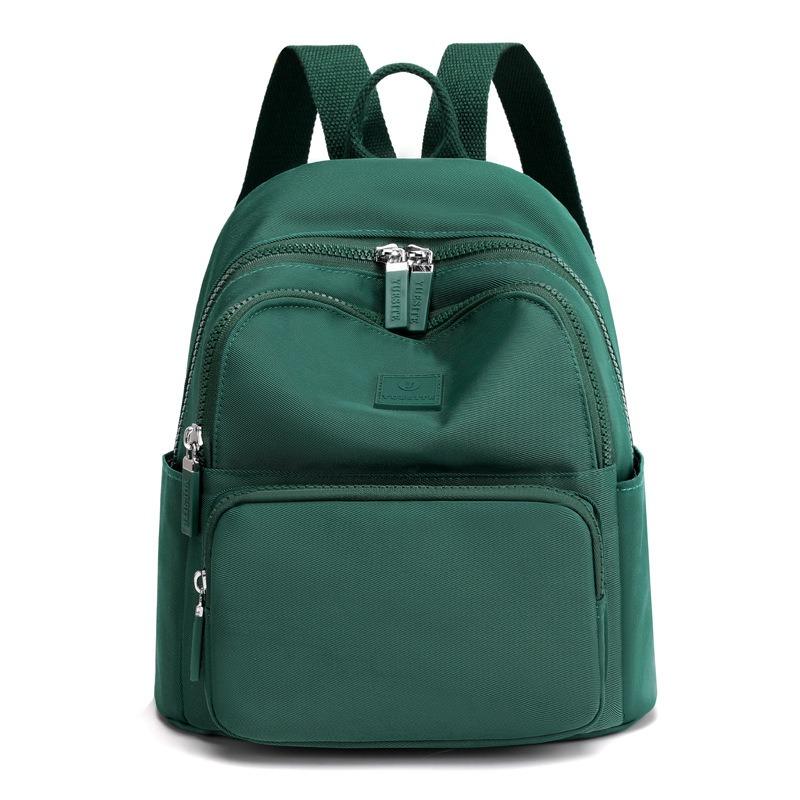 Women's Fashion Casual Solid Color Backpack, New Trend College Student Travel Large Capacity Small Backpack