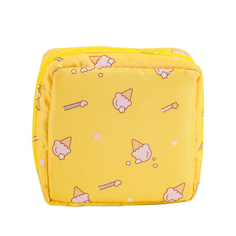 Large Capacity Cute Cartoon Sanitary Napkin & Lipstick Storage Bag