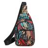 Outdoor Reise Wander Radfahren Brusttasche für Damen Bunte Blumenblätter Muster Sling Rucksack, Mode Mehrere Taschen Crossbody B
