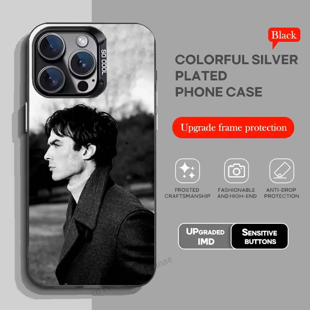 I-Ian Joseph-S Somerhalder Phone Case for iPhone 15 16 Pro Max  Air SE 11 13 Pro 14 Plus 12 11Pro 15Pro Max 16e Cover