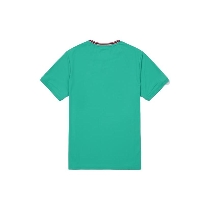 FILA T Shirts Men's Green Crew Neck Moderate Straight Fit FS2RSF2321M-MRG