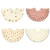 Mirachic Gauze Type Set of Mealtime for Boys and Stylish and Spill and Stain Baby Snap Adjustable Button Baby First Mealtime 360-Degree Bibs, B, 4,