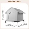 Cat House for Outdoor Cats Pet Protection Oxford Cloth Stray Shelter Elevated Garage