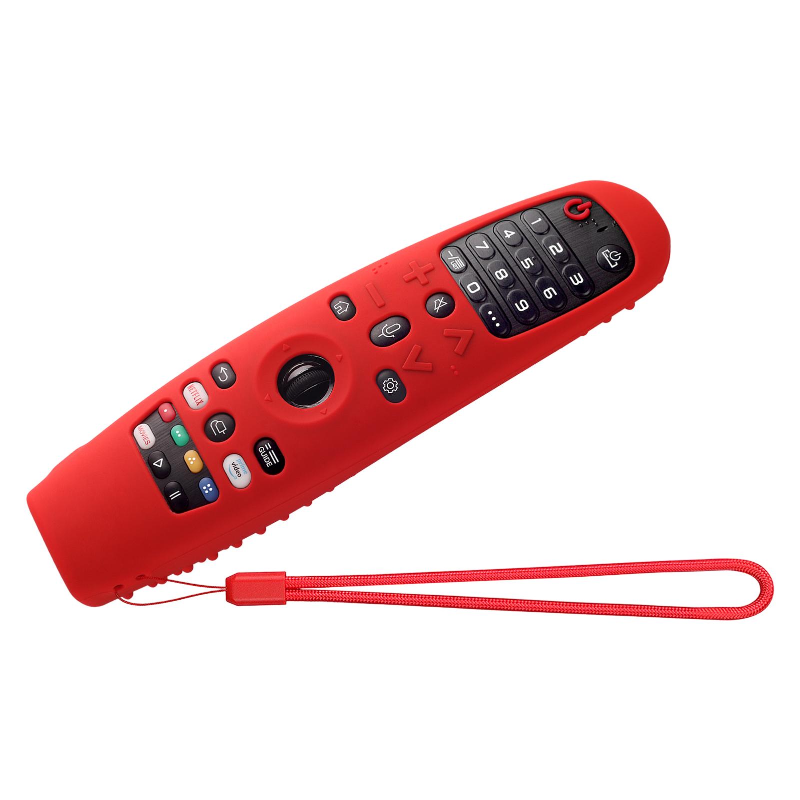 

1PC Silicone Case For Smart TV Magic AN-MR19BA/MR18BA Remote Control Protective Cover For AN-MR600/MR650A/MR20GA AKB75855501 червоний