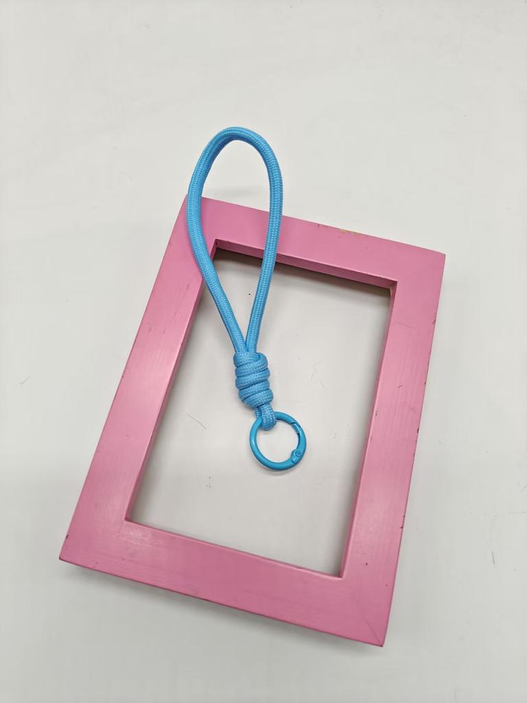 New colored hand-woven rope, mobile phone lanyard, doll bag, keychain DIY jewelry, pendant accessories.