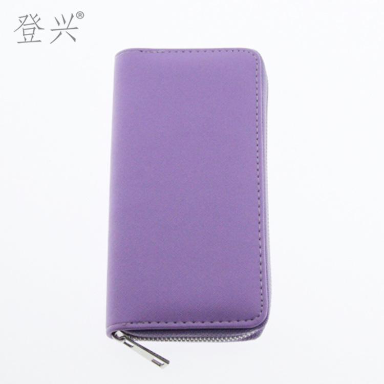 

Новая корейская версия однотонной серии ПУ длинный кошелек, кошелек-картхолдер, образец кошелька системы D