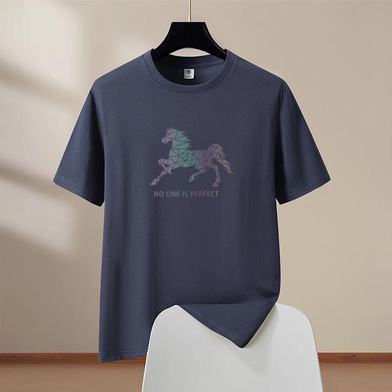 T-Shirt for Men O Neck Horse T-shirts Man T-shirt for Male Oversized S-6XL Men T-shirts Sports Print Shorts Sleeve T-shirts