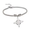 Women Men Bracelets Witch Knot Shaped Stainless Steel Bracelet Adjustable Bangle