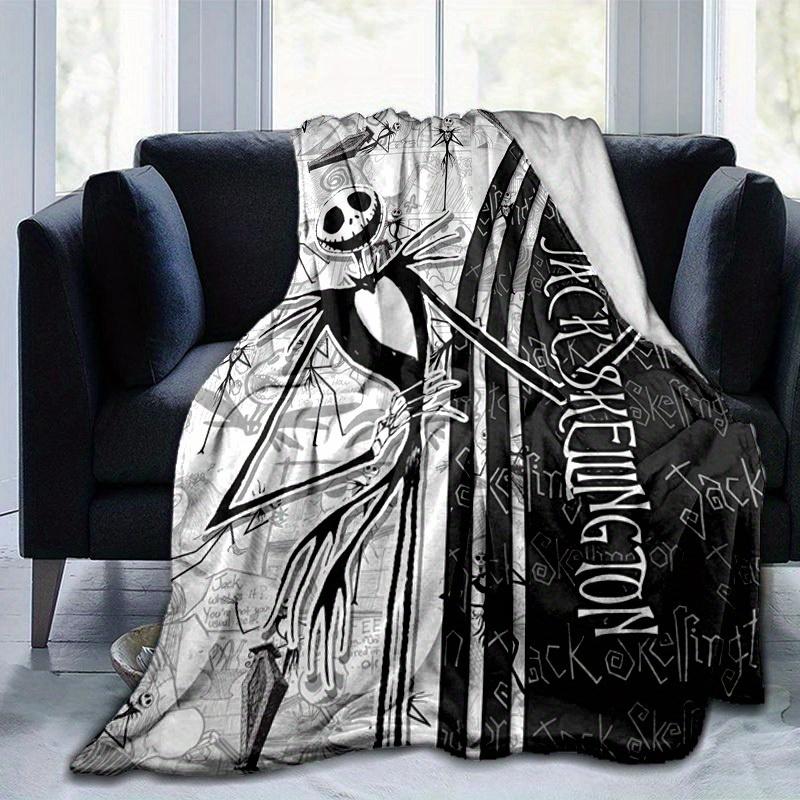 1pc. Jack Skellington Nightmare Before Christmas Blanket, Home Decor, Office Throw, Outdoor Picnic Blanket, Gift for Fans