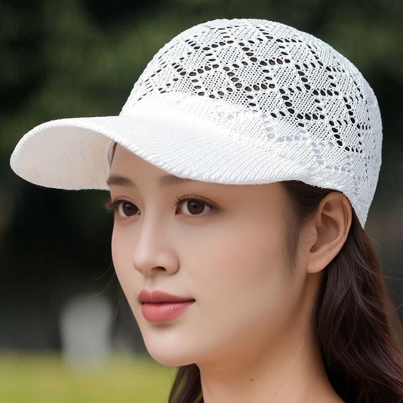 Women's Breathable Mesh Duckbill Cap - Spring/Summer Sun Protection Hat