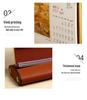 Personalized 2026 Leather Desk Calendar and Notepad Planner with Custom Logo