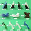 DIY Little House Peacock Ornament Decorative Realistic Hand-crafted Photo Props Display Mold Resin Garden Micro Landscape Home Decor Miniature Statue