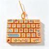 Cartoon 26-Key Keychain 26 Key Grid Keycap Clicker Mechanical Keyboard Keychain  Bag Charm