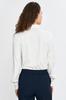 Blouse with a Sash at the Neck - Ecru 40