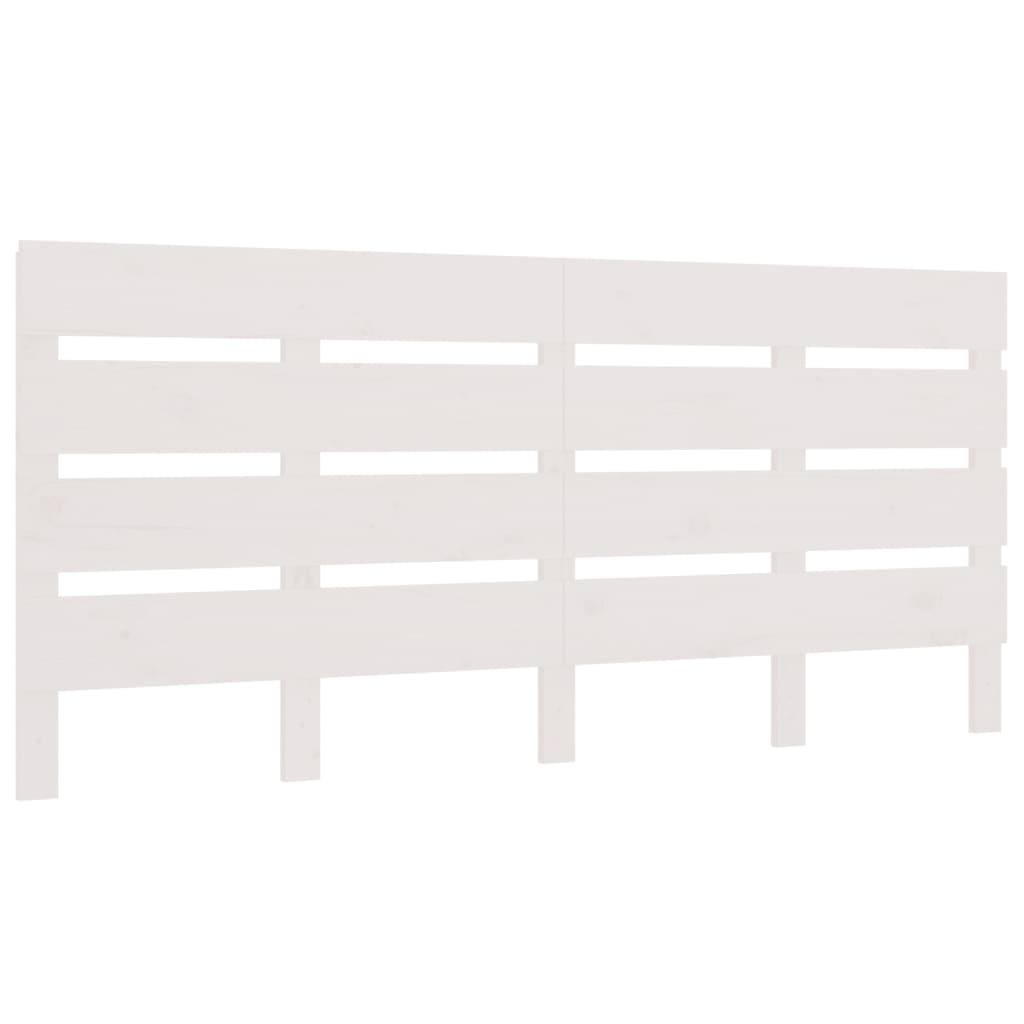 Vidaxl Bed Headboard, White, 140X3X80 Cm, Solid Pine Wood