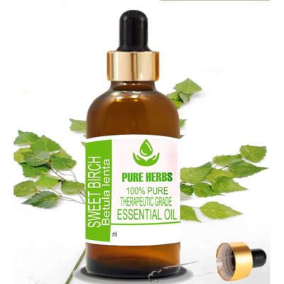 Pure Herbs Sweet Birch 100% Pure & Natural Betula Lenta Essential Oil UKZA 667