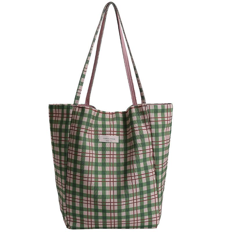 2025 Summer New Double-sided Dual-purpose Shoulder Bag Large-capacity Commuter Travel Tote Bag Korean Version Casual Underarm Women's Bag