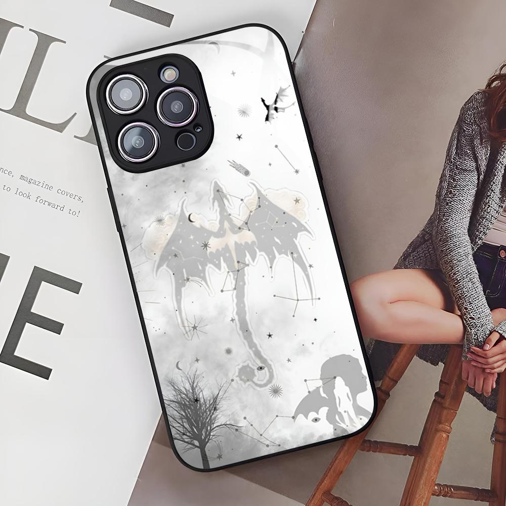 

F-Fourth Wing Phone Case for Iphone 17 Air 16 15 14 12 11 13 Pro Max Mini Se Puls glass Cover iPhone17 Pro