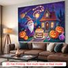 Party Backdrop Halloween Flat Wizard Pumpkin House Event Backdrop Decoration Birthday Party Decor