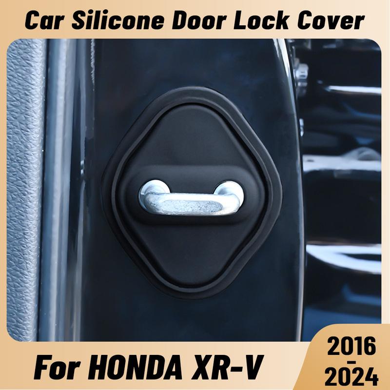 For HONDA XR-V 2016-2024 Car Door Shock Absorber Door Lock Protector Silicone Auto Door Lock Latches Cover Accessories