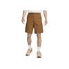 Nike Club Zipper Design Solid Color Cargo Shorts Men shorts Brown FN3518-281