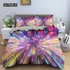 3D Duvet Cover Psychedelic Bedding Set Luxury Quilt Cover with Zipper Closure 2/3pcs King Comforter Cover Polyester Duvet Cover
