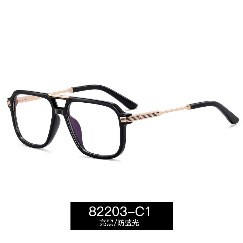 Blue Light Blocking Reading Glasses Square Nerd Eyeglasses TR90 Trendy Big Frame Gradient Mens Computer Goggle Optical Glasses