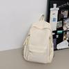 Schoolbag High-value New Cute Children's Mini Schoolbag Mori Sweet Wind Girl Cream Solid Color Versatile Backpack