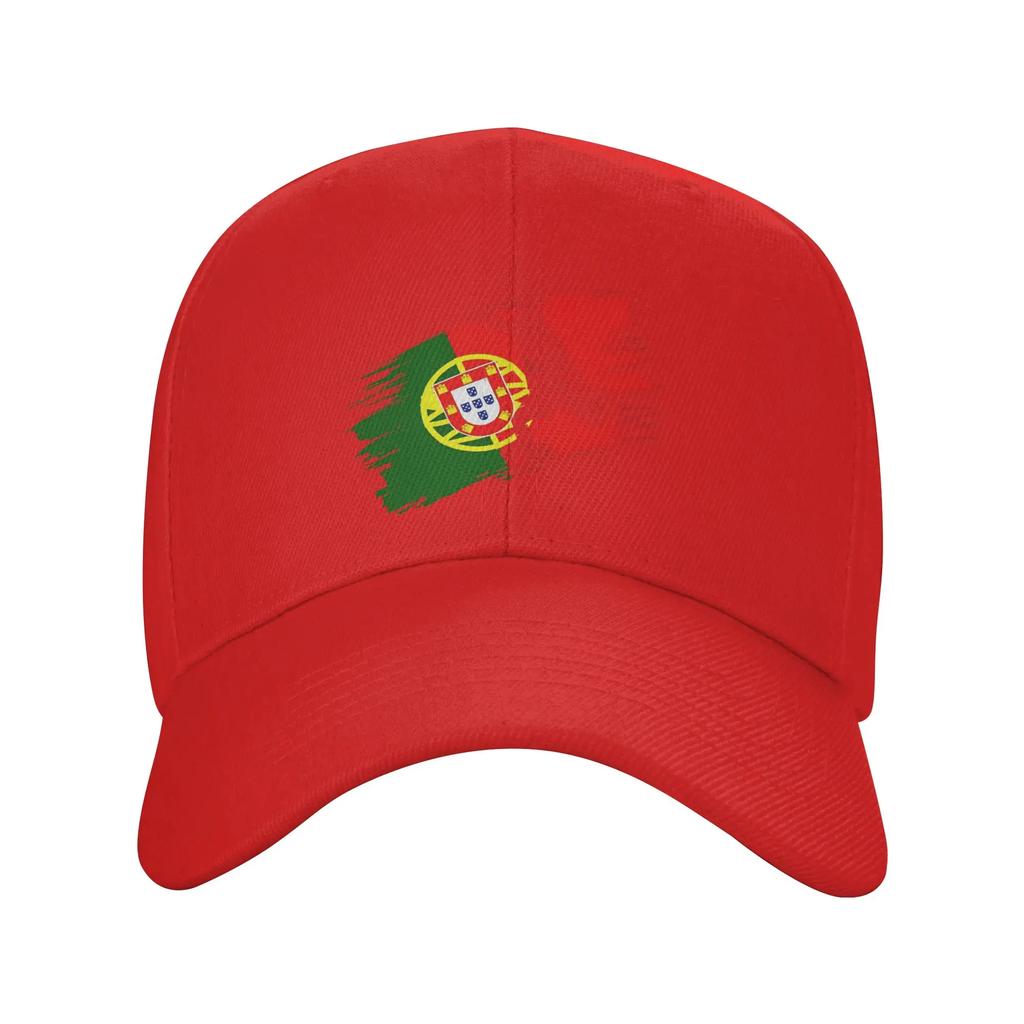 New Portugal Flag Football Soccer Fan Jersey Sun Baseball Cap Summer Unisex Unisex Custom DIY Trucker Hat Sunscreen Baseball Caps