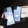 Caroon Cute C-Cinnamorolls PC+TPU Protective Phone Case For IPhone 17 16 Pro Max 15 Plus 14 13 12 11 Cover