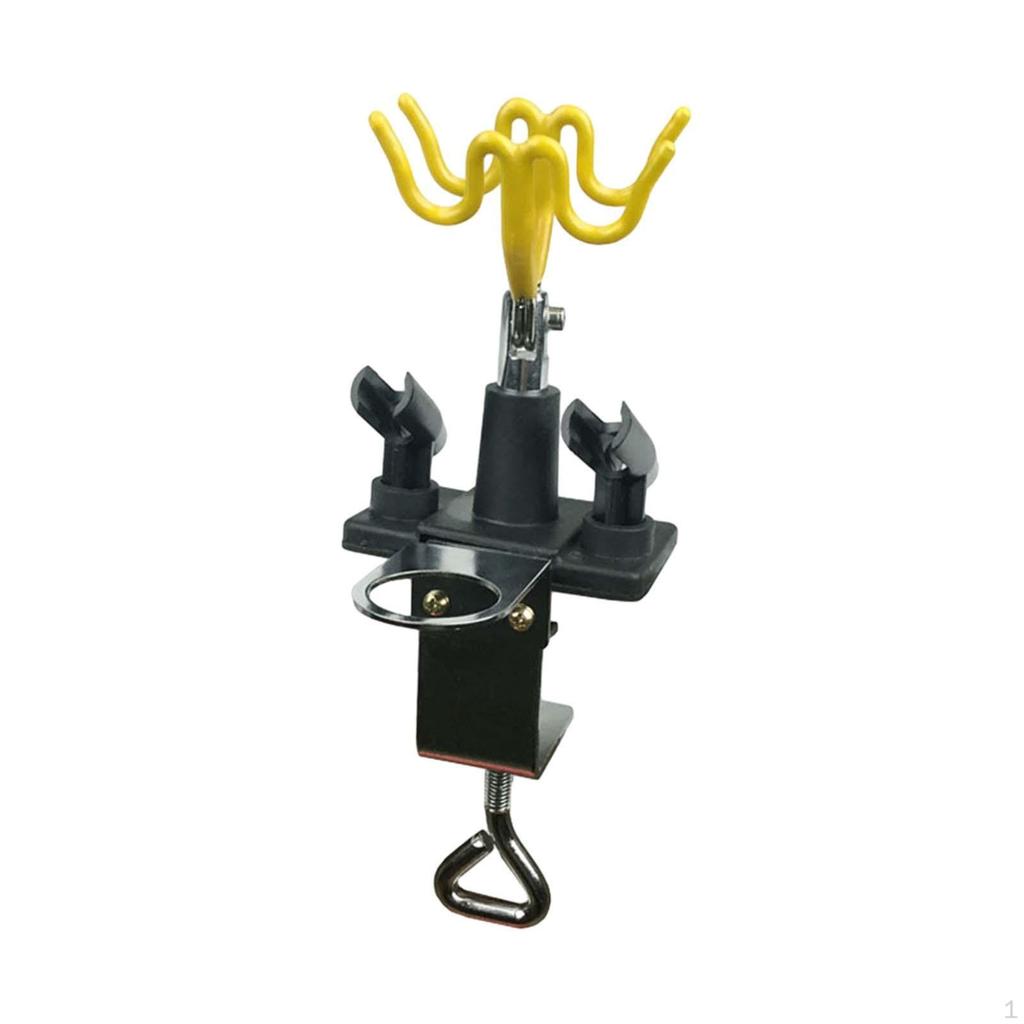 Holder Stand Sturdy Adjustable Table Edge Clamp Holds 4 Airbrushes