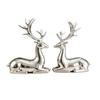 Sitting/Standing Position Deer Desktop Ornament Creative Christmas Deer Statue  Office Desktop