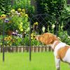 Garden Fence Metal Garden Fence 10X Heavy-Duty Wire Mesh Gate For Privacy Trellis Flower Bed Self-Standing Anti-Climb Pet