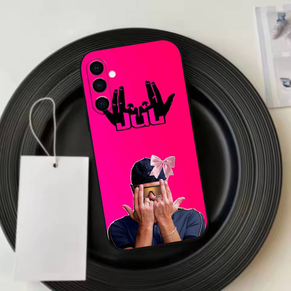 Rapper J-JuL C'est Pas D-Des Lol Phone Case Black Silicone Soft For Samsung Galaxy A73,A72,A71,A70,A53,A52,A51