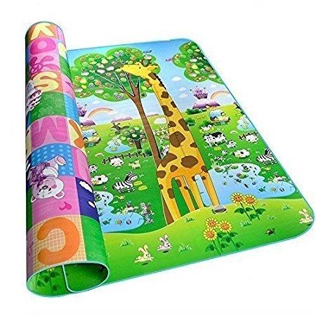 GION Playmat Waterproof, Anti Skid, Double Sided Baby Crawling Mat For Infant, Toddlers, Baby, Kids Safety,1 Count,Multicolor