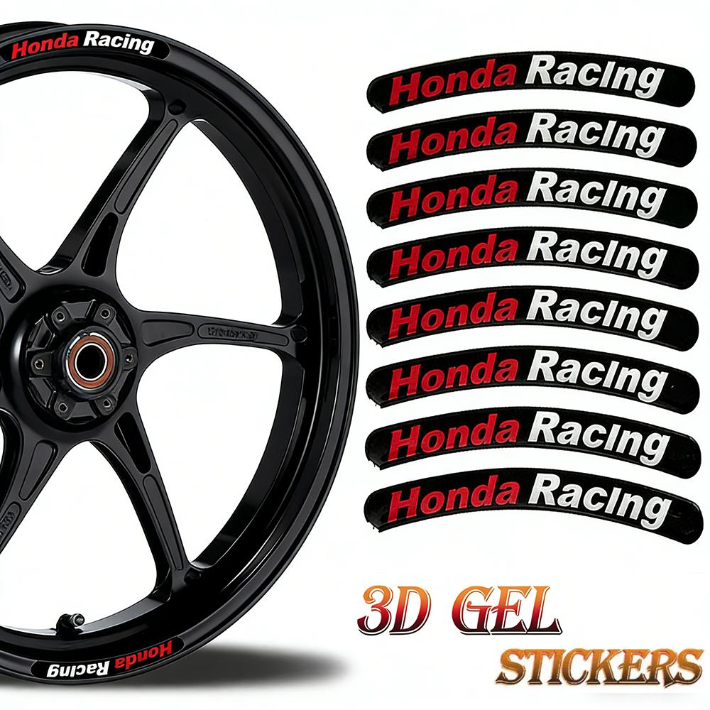 AQX1 New Motorcycle Stickers Universal Wheel Stickers for Honda Wheel Modification Stickers Car Reflective Stickers Decor