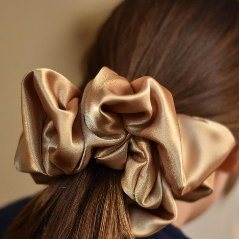 

Атласные атласные повязки для волос Милые резинки для волос Резинки для волос в виде хвостиков Яркие цветные головные уборы Аксессуары Резинка для волос для девочек Женские коричневый