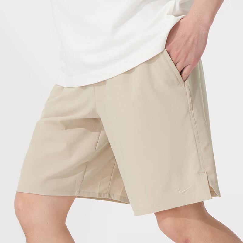 Nike Dri-Fit Unlimited Quick-Dry Breathable Solid Color Casual Shorts Men Shorts Beige DV9331251