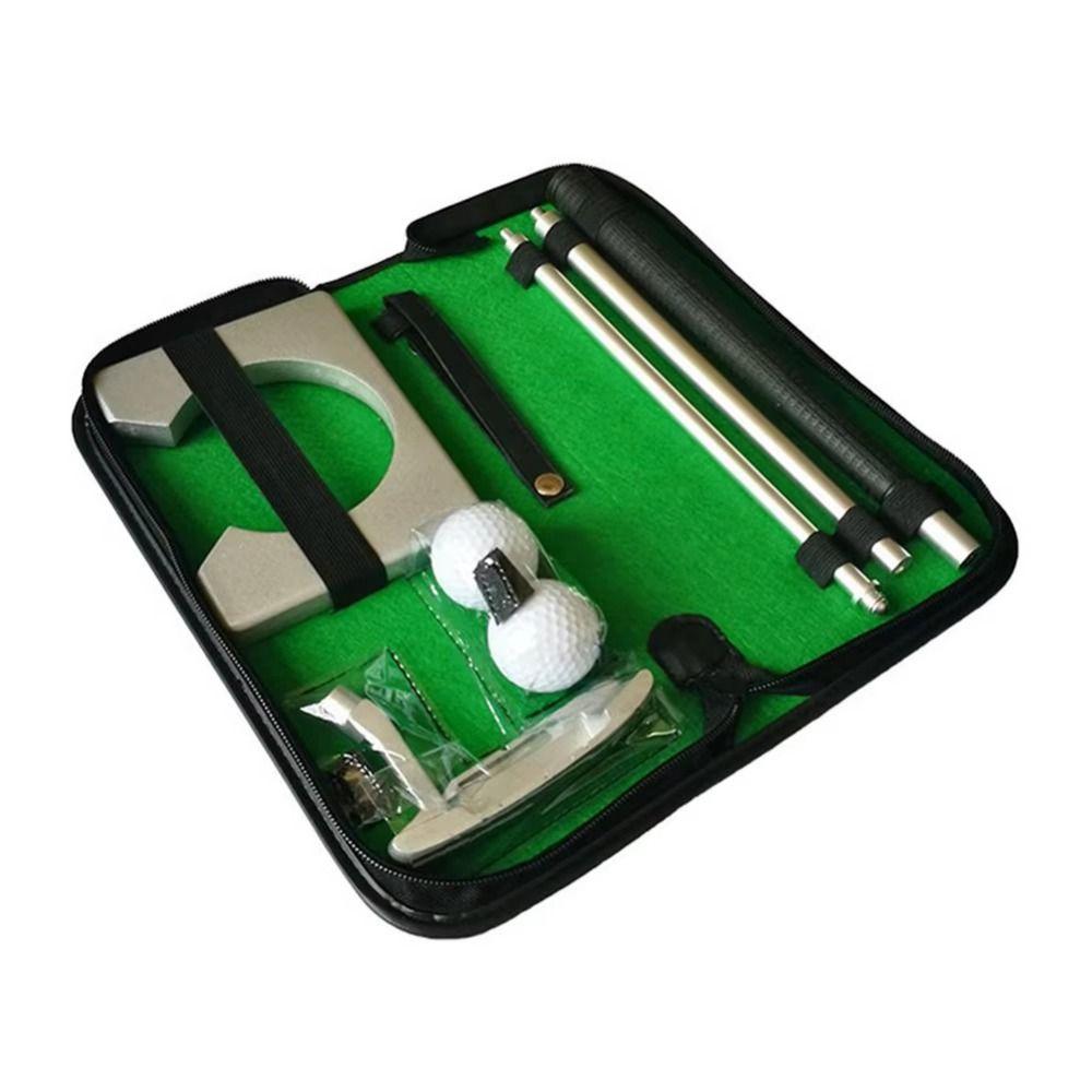 Detachable Putter Golf Putter Set Aluminum Portable Golf Trainer Golf Push Rod Home Putting